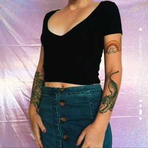 Pacsun Ribbed Crop Top